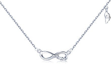 Carica l'immagine nel visualizzatore di Gallery, Yumilok Argento/Oro rosa 925 Sterling simbolo infinito "Forever" Argento - Ilgrandebazar
