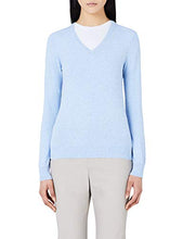 Carica l'immagine nel visualizzatore di Gallery, Marchio Amazon - MERAKI Pullover Cotone Donna Scollo a V 40, Blu (Ocean Blue) - Ilgrandebazar