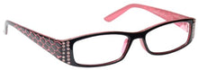 Carica l'immagine nel visualizzatore di Gallery, UV Reader Rosa Nero Occhiali Da Lettura Stile Designer Potenza ottica +2,50 - Ilgrandebazar