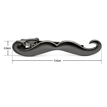 Carica l'immagine nel visualizzatore di Gallery, HONEY BEAR Barba Sottile Fermacravatta per Uomo/Ragazzi Nero 5.6cm - Ilgrandebazar