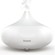 Carica l'immagine nel visualizzatore di Gallery, Simpeak 100 ML Diffusore di Aroma ad Ultrasuoni Umidificatore Luce Bianco