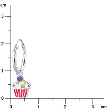 Carica l'immagine nel visualizzatore di Gallery, JAYARE bambini-orecchini a cerchio Muffin Cup Cake 925 in argento Sterling... - Ilgrandebazar