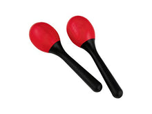 Carica l'immagine nel visualizzatore di Gallery, Nino Percussion NINO569R - Coppia di maracas in ABS, colore rosso - Ilgrandebazar