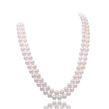 Carica l'immagine nel visualizzatore di Gallery, TreasureBay Elegante Collana di Perle a Due Fili per Donna - Ilgrandebazar