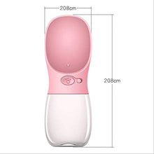 Carica l'immagine nel visualizzatore di Gallery, PB+ Bottiglia Acqua per Cani 350ml，Distributore d’Acqua Portatile da ROSA