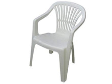 Carica l'immagine nel visualizzatore di Gallery, PROGARDEN Azard - Sedia Bianca Plastica Impilabile Giardino Garden Bar...