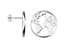 Carica l'immagine nel visualizzatore di Gallery, SOFIA MILANI, 20534, Orecchini da donna con mappamondo, in argento - Ilgrandebazar