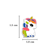 Carica l'immagine nel visualizzatore di Gallery, VU100, orecchini a perno a forma di unicorno, per donne e ragazze,... - Ilgrandebazar