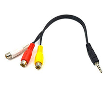 Carica l'immagine nel visualizzatore di Gallery, Maxhood cavo adattatore con spina maschio da 3,5 mm per 3 RCA femmina, cavo...