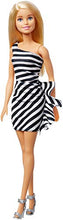 Carica l'immagine nel visualizzatore di Gallery, Mattel Barbie 60° Anniversario, Bambola con Vestito a Righe Bianco e Nero,... - Ilgrandebazar