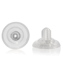 Carica l'immagine nel visualizzatore di Gallery, Universal EZback Supporti Orecchini in Silicone Grande - 1 Paio, Argento 925 - Ilgrandebazar