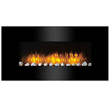 Carica l'immagine nel visualizzatore di Gallery, Classic Fire Riscaldatore a Parete, 2000W, Telecomando, Nero, 105,5 cm - Ilgrandebazar