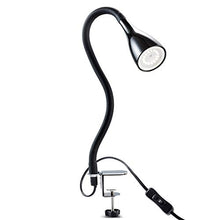 Carica l'immagine nel visualizzatore di Gallery, Lampada LED da tavolo con morsetto dimmerabile, include lampadina 5W Nero - Ilgrandebazar