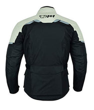 Carica l'immagine nel visualizzatore di Gallery, Jet Giacca da moto uomo in tessuto impermeabile 2XL (44" - 46"), Argento.