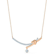 Carica l'immagine nel visualizzatore di Gallery, Swarovski Collana Statement Donna Placcato_Oro Cristallo Rotonda - 5517951 - Ilgrandebazar