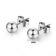 Carica l'immagine nel visualizzatore di Gallery, 6 Paia Orecchini Cerchio per Uomo Donna Bambina in Acciaio Argento - Ilgrandebazar