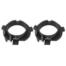 Carica l'immagine nel visualizzatore di Gallery, 1 paio di adattatori per lampadine fari a LED H7 (nero). normal - Ilgrandebazar