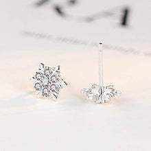 Carica l'immagine nel visualizzatore di Gallery, HAISWET - Orecchini a perno a forma di fiocco neve, in argento Sterling... - Ilgrandebazar