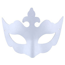 Carica l'immagine nel visualizzatore di Gallery, Outgeek Maschera Bianca, 12Pcs DIY Viso Bianca bianco - Ilgrandebazar