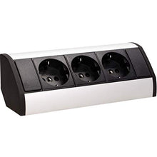 Carica l'immagine nel visualizzatore di Gallery, Orno GM-9001 - Presa tripla ad angolo con sicurezza per bambini, ideale Nero - Ilgrandebazar