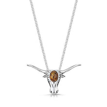 Carica l'immagine nel visualizzatore di Gallery, Amberta in argento Sterling 925 con ambra baltica – Ciondolo di bufalo Orange - Ilgrandebazar