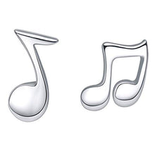Carica l'immagine nel visualizzatore di Gallery, Belons - Piccoli orecchini da donna in argento sterling 925 a forma di note... - Ilgrandebazar