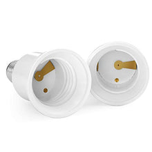 Carica l'immagine nel visualizzatore di Gallery, kwmobile adattatore lampadina E14 E27-4x attacchi porta lampada 4x E14->E27 - Ilgrandebazar