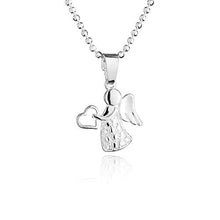 Carica l'immagine nel visualizzatore di Gallery, fish Collana in Argento Sterling 935 con Ciondolo Angelo Custodia, Idea...