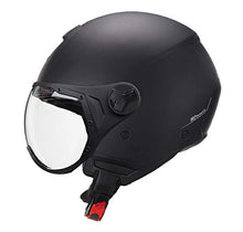 Carica l'immagine nel visualizzatore di Gallery, CGM Casco demi jet 107A FLORENCE MONO Nero opaco sagomata, M