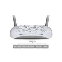 Carica l'immagine nel visualizzatore di Gallery, TP-Link TD-W8961N Modem Router ADSL2+, Wireless N300 Mbps, 4 Porte Fast...