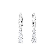 Carica l'immagine nel visualizzatore di Gallery, Swarovski Orecchini Attract Trilogy Round, Cristallo Bianco, Rodiati, da... - Ilgrandebazar