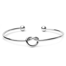 Carica l'immagine nel visualizzatore di Gallery, BODYA Donna L'amore del braccialetto nodo regolabile fiocco Argento - Ilgrandebazar