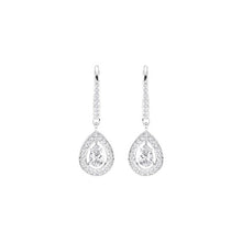 Carica l'immagine nel visualizzatore di Gallery, Swarovski Orecchini Attract Light Pear, bianco, placcatura rodio - Ilgrandebazar