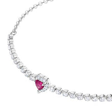 Carica l'immagine nel visualizzatore di Gallery, Swarovski Bracciale One, Cristallo Rosso, Rodiato, da Donna - Ilgrandebazar