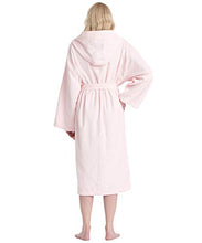 Carica l'immagine nel visualizzatore di Gallery, Astra Accappatoio in Spugna con Cappuccio, per Uomo e Donna, L-XL, Rosa - Ilgrandebazar
