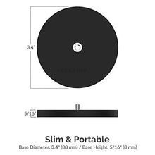 Carica l'immagine nel visualizzatore di Gallery, Sabrent Rubber-Coated Magnetic Mount for Action Cam/Cameras and Small DSLR...