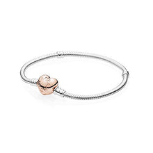 Carica l'immagine nel visualizzatore di Gallery, Pandora 580719, braccialetto da donna con chiusura a forma di cuore, di... - Ilgrandebazar