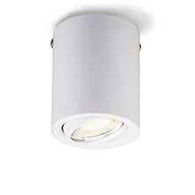 Carica l'immagine nel visualizzatore di Gallery, Plafoniera Led con lampadina GU10 inclusa orientabile, luce calda 3000K, 5W,...