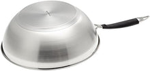 Carica l'immagine nel visualizzatore di Gallery, AmazonBasics - Padella da wok in acciaio INOX, 28 cm - Ilgrandebazar