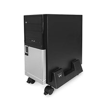 Carica l'immagine nel visualizzatore di Gallery, Ewent EW1290 Portacase, Supporto per PC case con rotelle Bloccabili,...