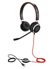Carica l'immagine nel visualizzatore di Gallery, Jabra Evolve 40 MS Auricolare per cavo stereo con USB e jack da 3,5 mm per...