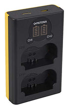 Carica l'immagine nel visualizzatore di Gallery, PATONA Caricatore doppio LCD USB con 2x NP-W235 batteria compatibile con...