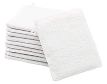 Carica l'immagine nel visualizzatore di Gallery, ZOLLNER 10 Pezzi manopole da Bagno, 16x21 cm, Bianco, 16 x 21 Bianco