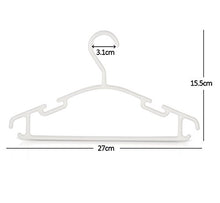 Carica l'immagine nel visualizzatore di Gallery, ilauke Set di 36 Grucce Appendiabiti in Plastica per Bambino, Bianco 36 Pezzi - Ilgrandebazar