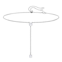 Carica l'immagine nel visualizzatore di Gallery, Swarovski Collana A Y Attract, Cristallo Bianco, Rodiata, da Donna - Ilgrandebazar