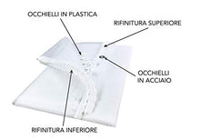 Carica l'immagine nel visualizzatore di Gallery, Tenda Rete ZANZARIERA da Esterno Giardino Balcone (Cm. 150x250, Bianco)