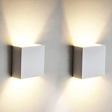 Carica l'immagine nel visualizzatore di Gallery, 2 Pezzi 6W LED Applique da parete Lampada Parete Bianco Caldo 3000k... - Ilgrandebazar