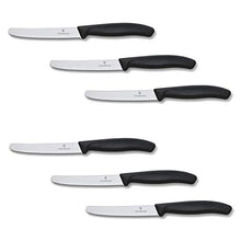 Carica l'immagine nel visualizzatore di Gallery, Victorinox Coltello da tavola con lama 11 cm a manico nero, Nero - Ilgrandebazar