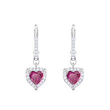 Carica l'immagine nel visualizzatore di Gallery, Swarovski Orecchini One, Cristallo Rosso, Rodiati, da Donna - Ilgrandebazar