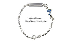 Carica l'immagine nel visualizzatore di Gallery, AKA Gioielli - Bracciale Targhetta Identificativa Bambini Argento 925 con...